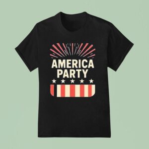 America Party Patriotic Usa Firework T Shirt