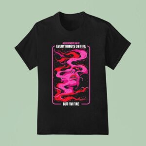 As December Falls Everything S On Fire But I M Fine Album T Shirt