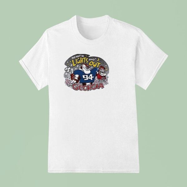 Auburn Tigers Vs Georgia Bulldogs The Night The Lights Went Out Dog Gone T Shirt