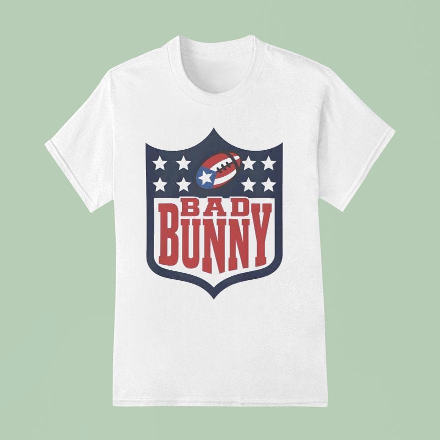 Bad Bunny Super Bowl Halftime Show Football T Shirt