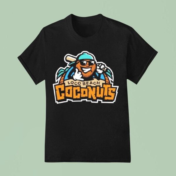 Banana Ball Team Loco Beach Coconuts Logo T Shirt