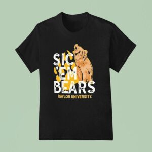 Baylor Bears Olive Sic Em Bears Roar University Logo T Shirt