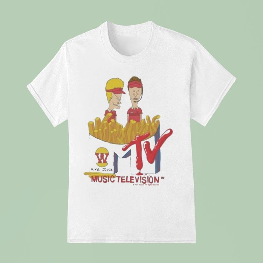Beavis And Butt Head Mike Judge Music Television Burger World T Shirt