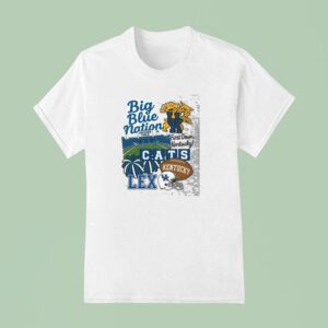 Big Blue Nation First Down Kentucky Cats T Shirt