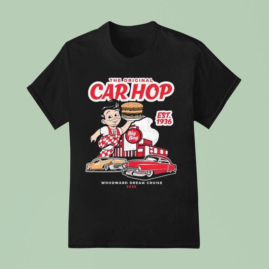 Big Boy The Car Hop Woodward Dream Cruise Est T Shirt