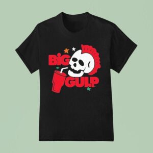 Big Gulp Mohawk Skull T Shirt