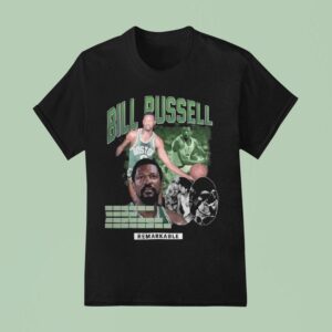 Bill Russell Boston Celtics Player Remarkable Graphic T Shirt