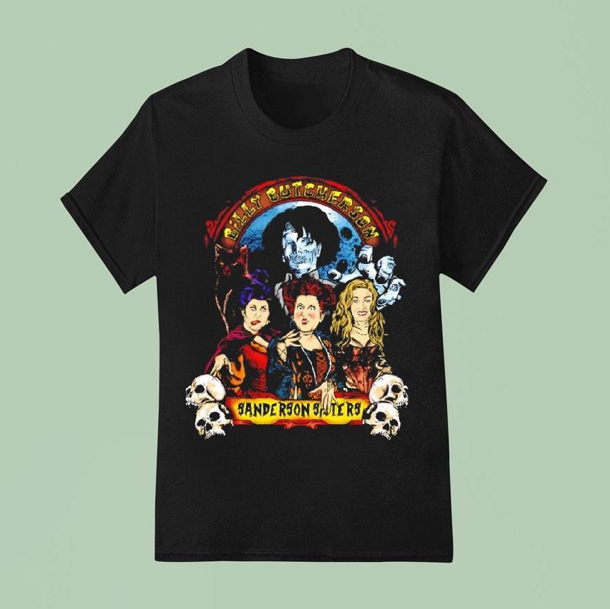 Billy Butcherson Sanderson Sisters Hocus Pocus Movie T Shirt