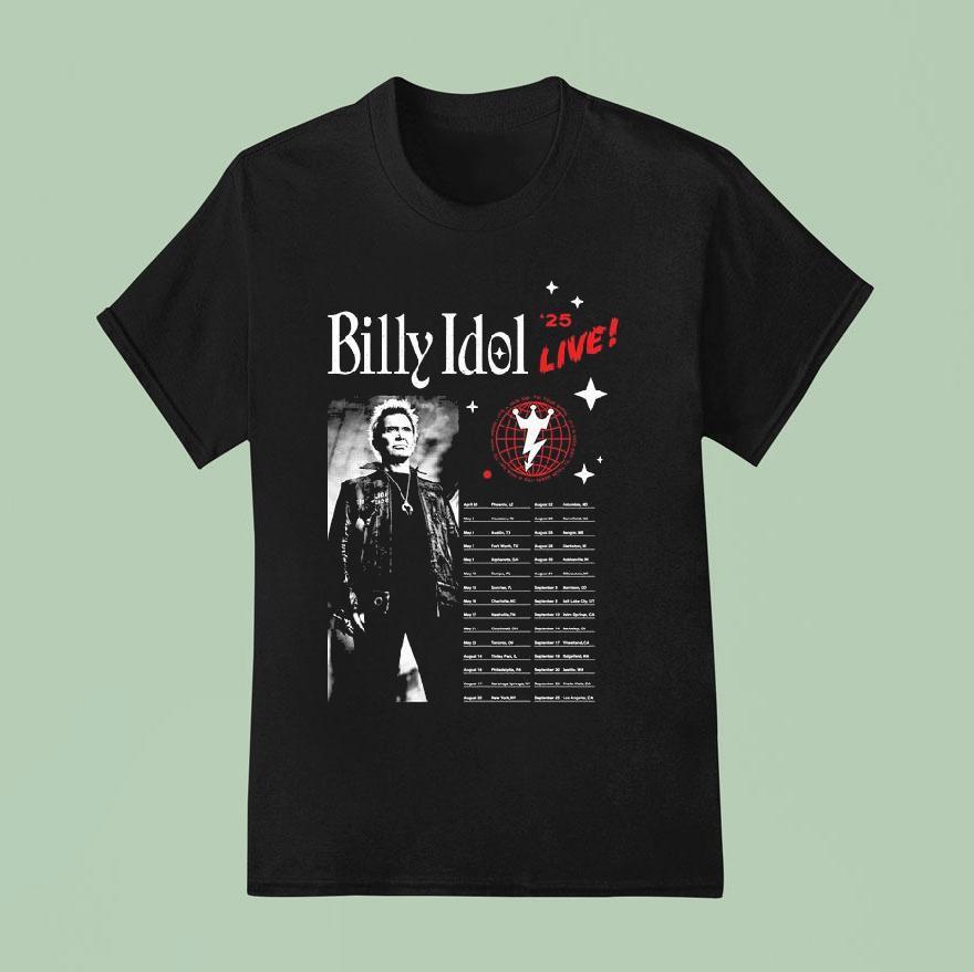 Billy Idol Live  Tour T Shirt