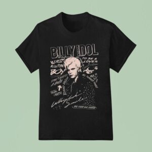 Billy Idol Whiplash Smile Punk T Shirt