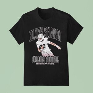 Blake Shapen Mississippi State Bulldogs Illustrated Player T Shirt