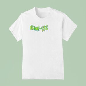 Blink One More Time Tour Smiley Sketch Logo T Shirt