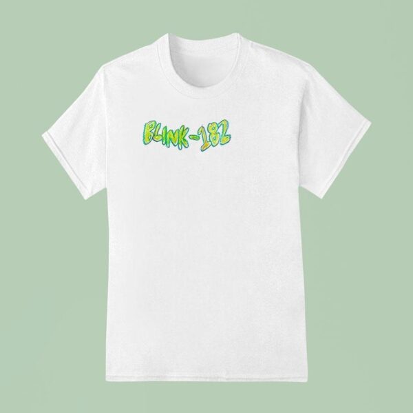 Blink One More Time Tour Smiley Sketch Logo T Shirt