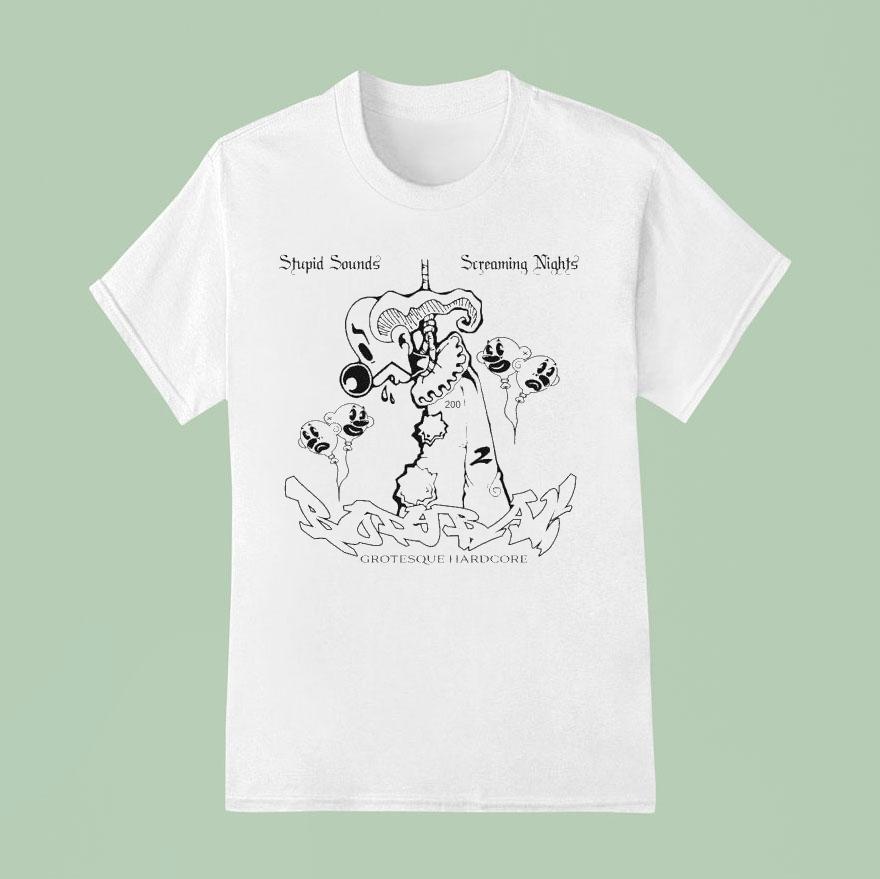 Bodybag Grotesque Hardcore Stupid Souds Screaming Nights Takeyourlyfe T Shirt