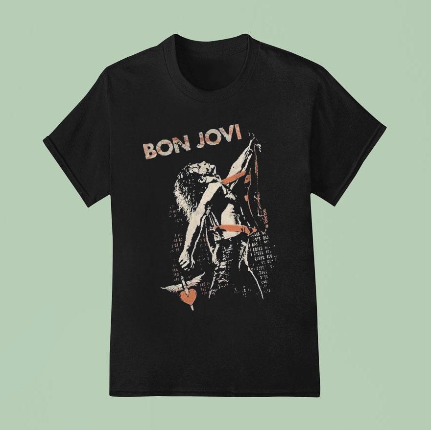 Bon Jovi Bed Of Roses T Shirt