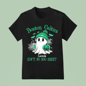 Boston Celtics Halloween Ghost Lumia Ain T No Boo Shee T Shirt