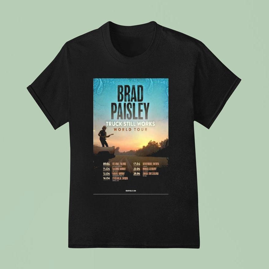 Brad Paisley The Truck Still Works World Tour T Shirt