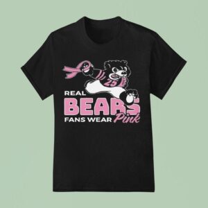 Caleb Williams Real Bears Fans Wear Pink T Shirt