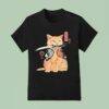 Cats Japanese Samurai Ninja Cat Kawaii Tattoo T Shirt