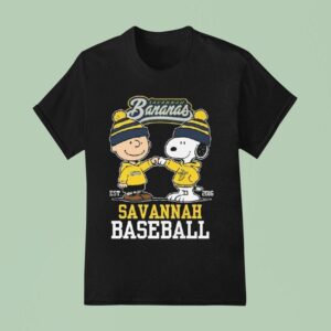 Charlie Brown And Snoopy Savannah Bananas Baseball T Shirt