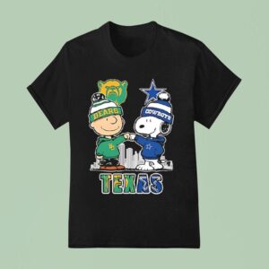 Charlie Brown And Snoopy X Baylor Bears And Dallas Cowboys T Shirt