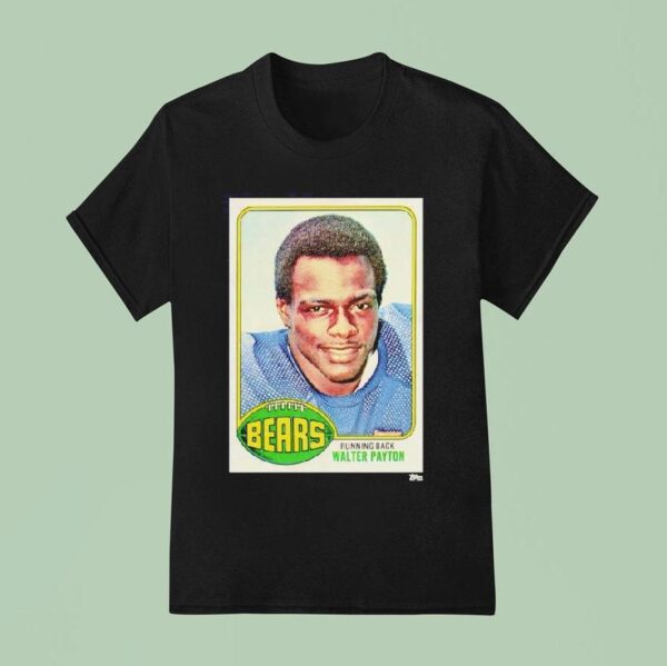Chicago Bears Walter Payton Trading Card T Shirt