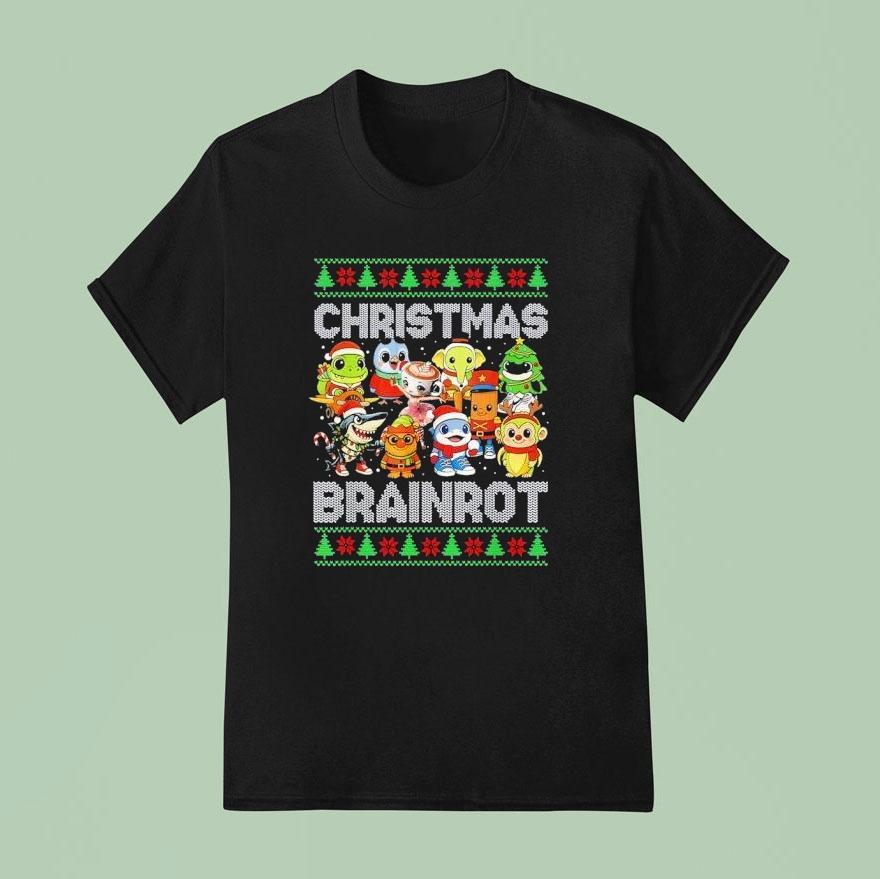Christmas Italian Brain Rot Italian Brainro T Shirt