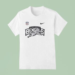 Cincinnati Bengals White Bengals Head T Shirt