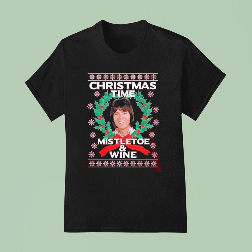 Cliff Richard Christmas Time Mistletoe Wine T Shirt