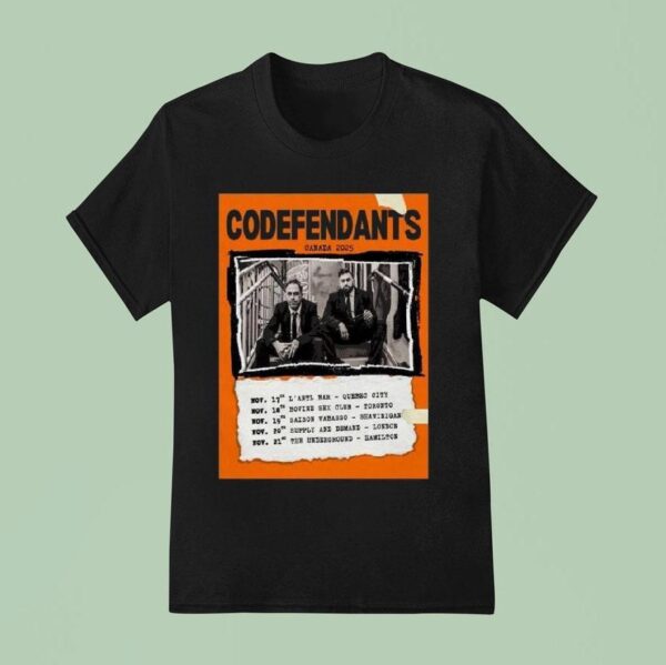 Codefendants Canada Tour T Shirt