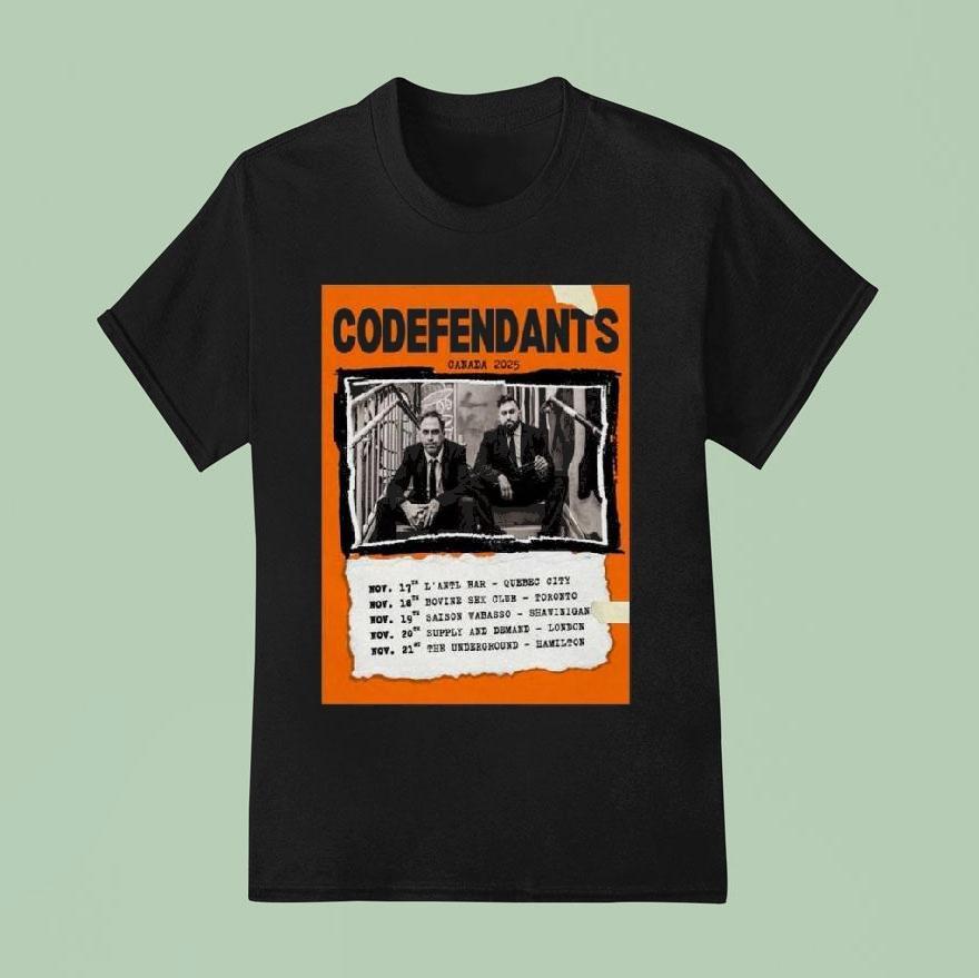 Codefendants Canada Tour T Shirt