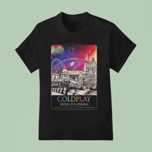 Coldplay London Uk Music Of The Spheres Tour At Wembley Stadium From To August And And September T Shirt