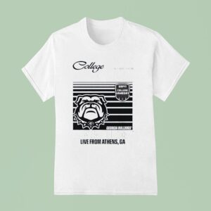 College Gameday Georgia Mascot University Live From Athens Ga T Shirt