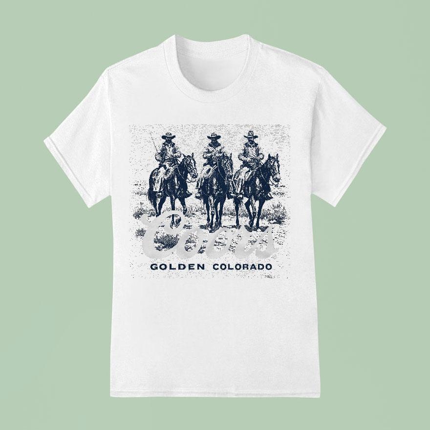 Coors Golden Colorado Ranch Cowboys Beer T Shirt