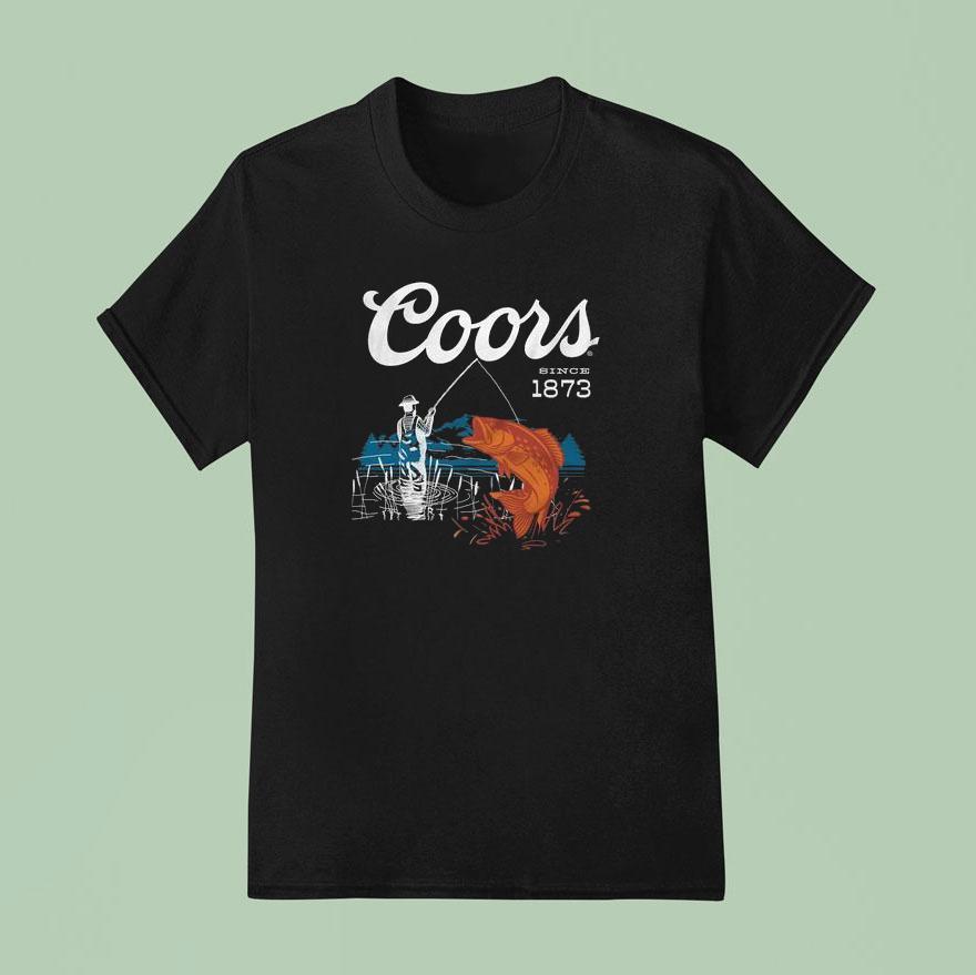 Coors Since  Bass Fishing T Shirt