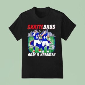 Dart And Skattebo Skattebros Arm And Hammer New York Giants Football Signatures T Shirt