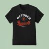 Detroit Tigers October Baseball Postseason Clinched Team Graphic T Shirt