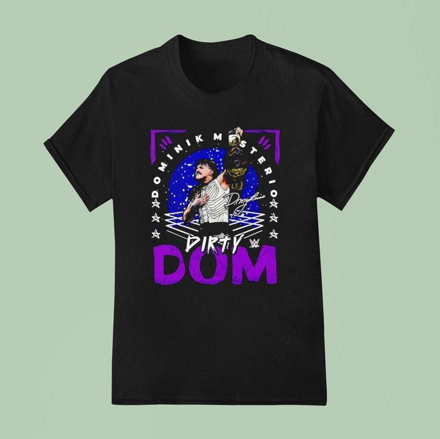 Dominik Mysterio Dirty Dom Champion Signature T Shirt