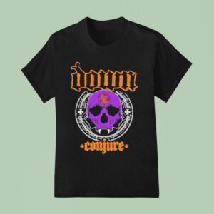 Down Conjure Skull Halloween T Shirt