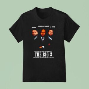 Drake Kendrick Lamar And J Cole The Big Love When They Argue The Hardest Mc T Shirt