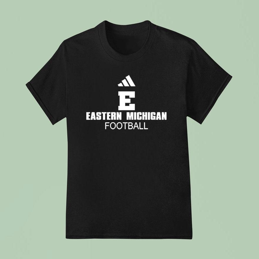 Eastern Michigan Eagles Football Logo T Shirt