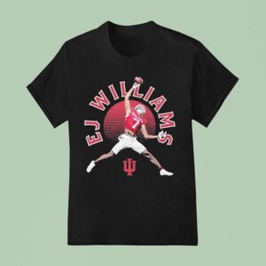 Ej Williams Indiana Hoosiers Illustrated Player T Shirt