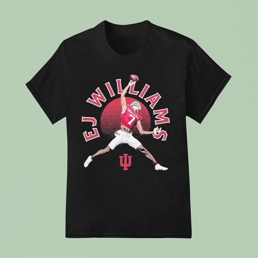 Ej Williams Indiana Hoosiers Illustrated Player T Shirt