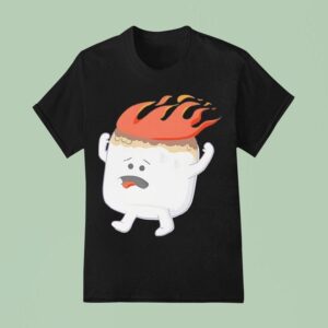 Flaming Marshmallow T Shirt