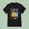 Floral Foxglove Daisy Tulip Book Lover T Shirt
