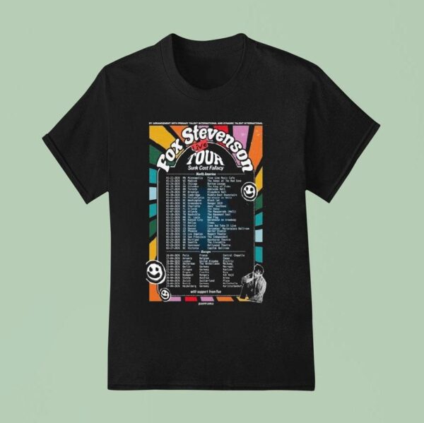 Fox Stevenson North America Europe Tour Dates T Shirt