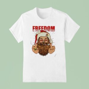Freedom Defiant Santa Claus T Shirt
