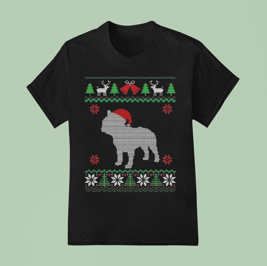 French Bulldog Ugly Christmas T Shirt