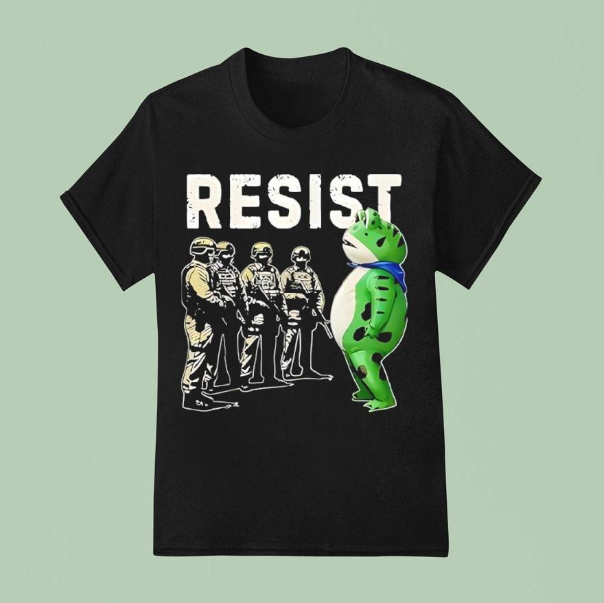Frogs Resist Portland Frog Protes T Shirt
