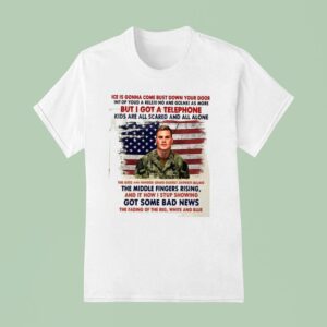 Fuck I C E American Soldier Protes T Shirt